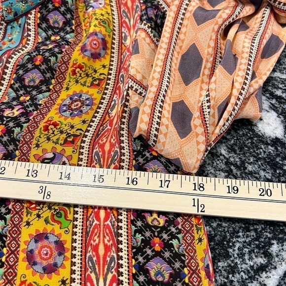 TANVI KEDIA NWOT for Anthropologie Agatha multicolor bohemian long sleeve dress - Picture 5 of 15